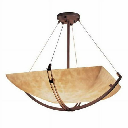 

Justice Design Group Cld-9724-25 Clouds 42 Wide Bowl Pendant - Bronze