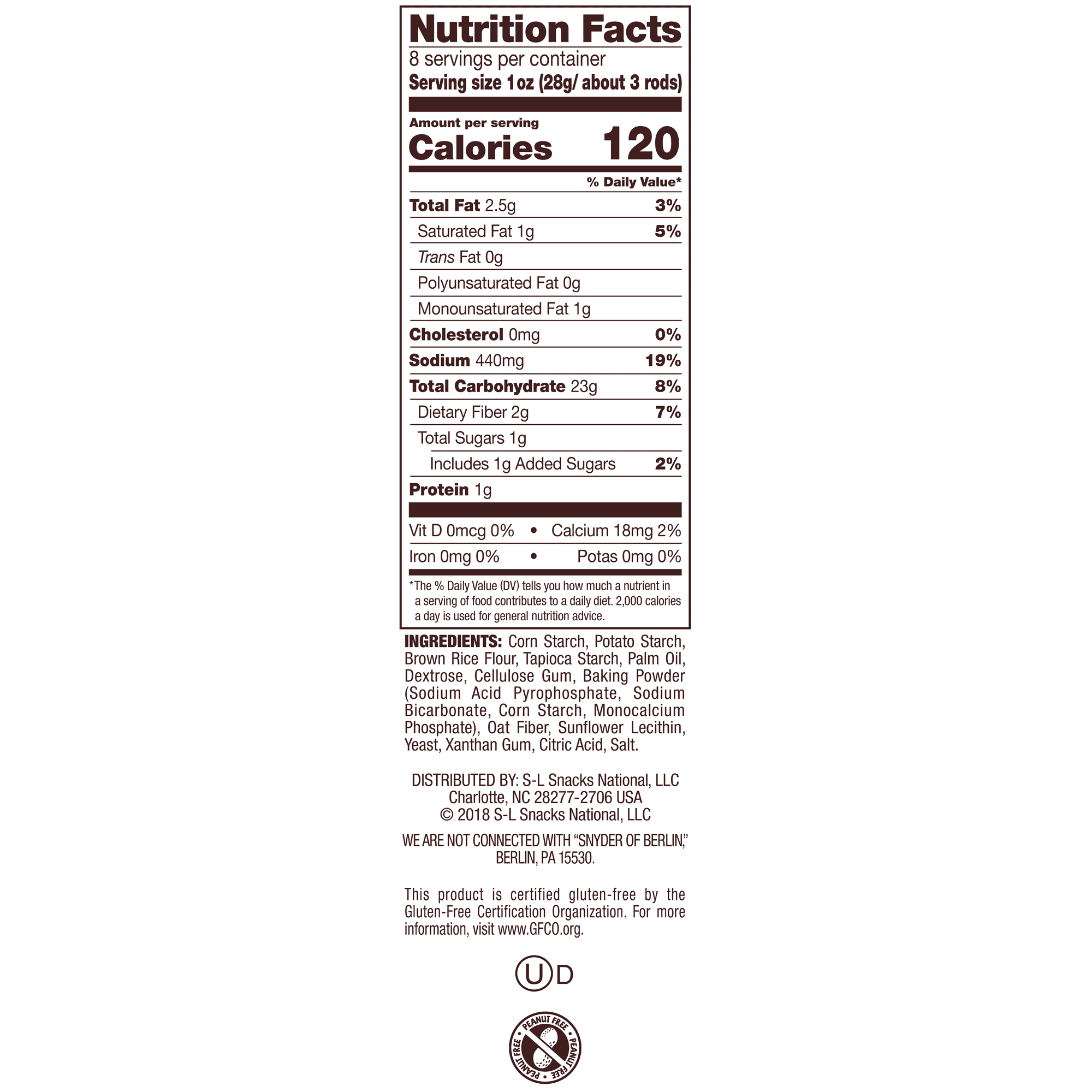 Snyder S Pretzel Sticks Nutrition Facts Besto Blog
