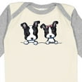 thumbnail image 4 of Inktastic Boston Terriers (dark Apparel) Boys or Girls Long Sleeve Baby Bodysuit, 4 of 5
