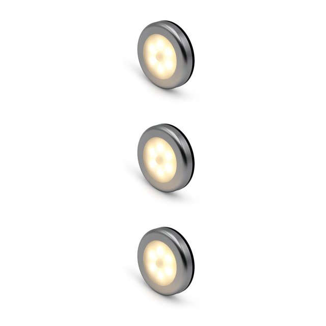 Matsuzay Luces nocturnas LED de montaje en pared, gabinete, escalera, Sensor de movimiento, luz de noche, Mini lámpara de noche, habitación del hogar, tipo 4 3 piezas 3piezas Matsuzay CBP262445