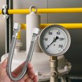 thumbnail image 2 of 2pcs Replacement Air Compressor Hose Stainless Steel Flexible Tubing Air Compressor Parts Replacement Compressed Air Piping, 2 of 8