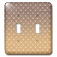 thumbnail image 1 of 3dRose Small gold fleur-de-lis outlined in white on a gold background. Elegant, simple, beautiful. - Double Toggle Switch (lsp_35983_2), 1 of 1