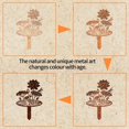 thumbnail image 6 of CoreLiving Garden Stake Decorative Yard Statues Metal Art for Outside Rustic Cat Decor Weather Resistant Lawn Ornament Durable Brown Metal Statue, 6 of 9