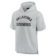 thumbnail image 2 of Unisex Fanatics Gray Oklahoma Sooners Elements Super Soft Fleece Short Sleeve Pullover Hoodie, 2 of 3