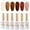 Brown Red, variant on Gellen Jelly Gel Nail Polish Kit, 6 Transparent Nude Pink Colors Gel Polish Set, Soak Off UV Lamp Cure Nail Polish Kit, Nail Art DIY Manicure Gift for Women