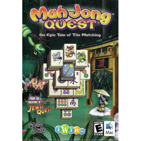 Mahjong Quest - Mah Jong for MAC CDRom - From the Creators of Jewel Quest