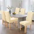 thumbnail image 6 of Dining Room Chair Cover Slipcover, Washable Polyester Full-Cover Seat for Kitchen Chairs, Wedding & Banquet Decor, Leaf Pattern, 6 of 6