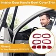 thumbnail image 2 of Recubrimiento del Tazón del Mango de la Puerta Interior para Jeep Renegade 2015-2023 Marco de Decoración del Mango de la Puerta Interior Rojo ABS 4 Pzs, 2 of 6