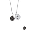 thumbnail image 2 of Delight Jewelry Silvertone Medical Caduceus Seal - Silvertone Script Initial Disc - T - Charm Necklace, 20"+3", 2 of 4
