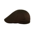 thumbnail image 3 of NYFASHION101 Fashionable Solid Color Unisex Cotton Duck Bill Newsboy Ivy Cap, Brown, 3 of 4