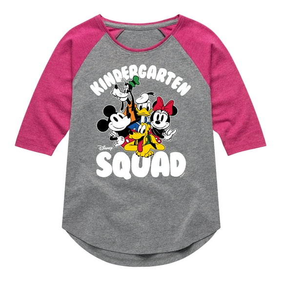 Mickey & Friends - Kindergarten Squad - Toddler And Youth Raglan Graphic T-Shirt