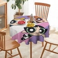 thumbnail image 6 of The Powerpuff Girls Round Tablecloth Print Decorative Table Cover Washable Table Cloths for Dining Party Picnic 60x60in, 6 of 8