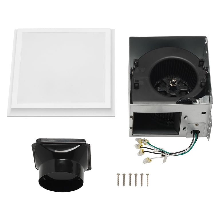 Homewerks 50 CFM Bathroom Exhaust Fan with LED Light photo 5