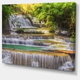 thumbnail image 2 of Tranquil Erawan Waterfall - Landscape Art Print Canvas, 2 of 3