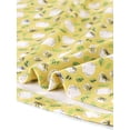 thumbnail image 6 of Unique Bargains Women's Floral V Neck Cinched Waist Long Sleeve Dress XL Yellow, 6 of 6