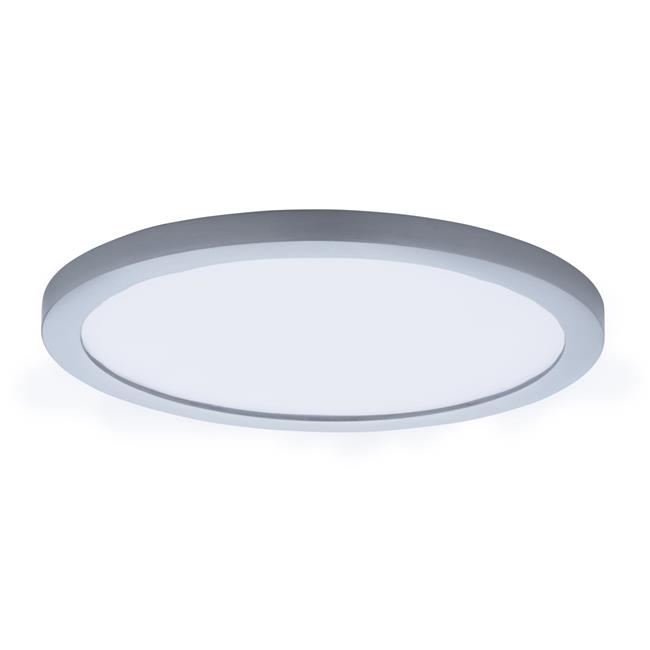10 in. Wafer LED Recessed Wall Flush Mount, Satin Nickel