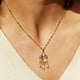 thumbnail image 5 of Collar con borla de circonita y atrapasueños, sensación avanzada que no se desvanece, cadena para el cuello con cadena de viento frío, 5 of 6