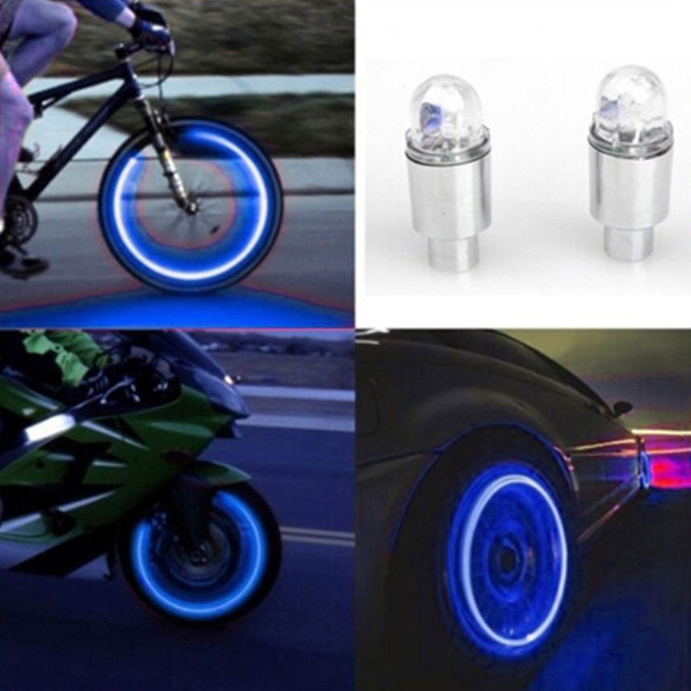 Tire Decorative Lights Valve Light Universal Car Blue Outdoor Sport