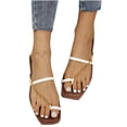 thumbnail image 3 of Sandalias Mujer Pinch Zapatillas planas Cadena Cómoda Playa Zapatos romanos Flip Flop Wmkox8yii hj789, 3 of 8