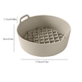 thumbnail image 3 of Billuyoard Olla de silicona multifuncional espesar calefacción bandeja para hornear restaurante Pad placa Stick Air Fryer Liners pollo Accesorios Herramientas y accesorios para hornear Ropa blanca Billuyoard HA007280-03, 3 of 5