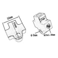 thumbnail image 5 of Black Motorcycle Hydraulic Brake Hose Line T Connector Coupling Adapter M10x1.25, 5 of 5
