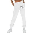 thumbnail image 4 of FNFYFH Women's High Rise Fleece Lined Joggers Thermal Winter Sweatpants with Pockets Petite Regular Tall, 4 of 4