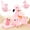 pink- flamingo, variant on MorisMos 12in Koala Family Tree Stump Plush Set, 5-Piece Hide-and-Seek Stuffed Animals