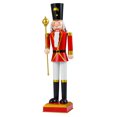thumbnail image 4 of Gymax 32.5'' Outdoor Christmas Nutcracker w/High Hat & Beautiful Scepter Uniform & Boots Black, 4 of 6