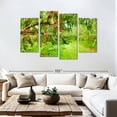thumbnail image 3 of Elephant Stock Peach Orchard Wall Art - Horizontal Multi Panel Canvas - Living Room Wall Decor - Floral And Botanical Multi Panel - Green And Brown Decor - 84" x 54", 3 of 8