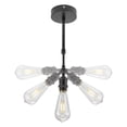 thumbnail image 4 of FSLiving RV Adjustable Telescoping Rod Wall Light with 3-Way Socket 12V Retro Matte Black Decorative Light Ceiling Light Hallway Light Fixtures,E26 Semi Flush Mount for RV Camper - 1 Light, 4 of 6
