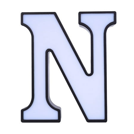 

Plastic LED 26 English Alphabet Night Lamp Letter Shape Decoration Light for Birthday Propose ConfessionN White Light