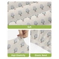 thumbnail image 4 of Bohemia Bar Stool Covers Set of 6, Modern Abstarct Floral Flowers Boho Beige Stretch Washable Bar Chair Covers with Backs, Removable Pub Counter Height Chair Cover for Kitchen Dining Room Cafe, 4 of 7