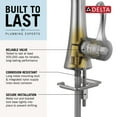 thumbnail image 3 of Delta 15897Lf Esato 1.2 GPM Single Hole Bathroom Faucet - Nickel, 3 of 7