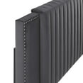 thumbnail image 5 of Modway Felicity Channel Tufted Performance Velvet Full/Queen Headboard in Charcoal, 5 of 9
