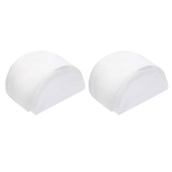 2Pack Door Stopper, Adhesive Rubber Floor Door Buffer for Wall Furniture, Clear