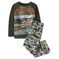 thumbnail image 1 of Set de pijama The Children's Place T. Rex de manga larga para niños, 1 of 2