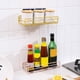 thumbnail image 5 of Estante de almacenamiento para baño Organizador de esquina Inodoro Cocina Colgante de pared Estante de hierro sin taladrar, Rosa Methold HA001359-03B, 5 of 6