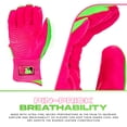 thumbnail image 4 of Gants de Frappe Franklin Sports Infinite Powerstrap Rose/vert, 4 of 8