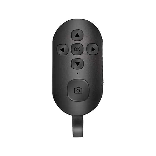 Control remoto para obturador de cámara de teléfono portátil, lectura de imágenes, paso de página, fotos con Negro