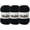 3 Black, variant on Fluffy Chenille Yarn for Crocheting, Chunky Velvet Yarns for Crochet Amigurumi, Baby Yarn for Crocheting Soft Blanket, 87.4yds /3.5 oz Bulky Yarns for Crafts/Hats/Shoes/Socks