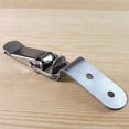 thumbnail image 4 of 90 Degrees Duck-Mouth Buckle Hook Lock Stainless Steel Spring Loaded Draw Toggle Latch Clamp Silver Hasp Latch Catch A, 4 of 7