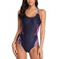 thumbnail image 2 of Sociala Women's One Piece Athletic Swimsuit Pro Water Aerobicss Print Swimwear, 2 of 6