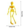 thumbnail image 3 of Poseable Skeleton Fridge Magnet, Halloween Articulated Skeleton with Movable Joints, Skull Refrigerator Sticker for Kitchen, Locker, or Office Décor, 3 of 4