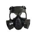 thumbnail image 3 of Máscara facial completa Cola con Máscara protectora de ventilador para fiesta deportiva al aire libre de Halloween Lente transparente negro Equipo de cara completa, 3 of 8