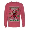 thumbnail image 2 of Wild Bobby Merry Blitzmas, Football Christmas Sweater Design | Holiday Unisex Men Long Sleeve Shirt, 2 of 5