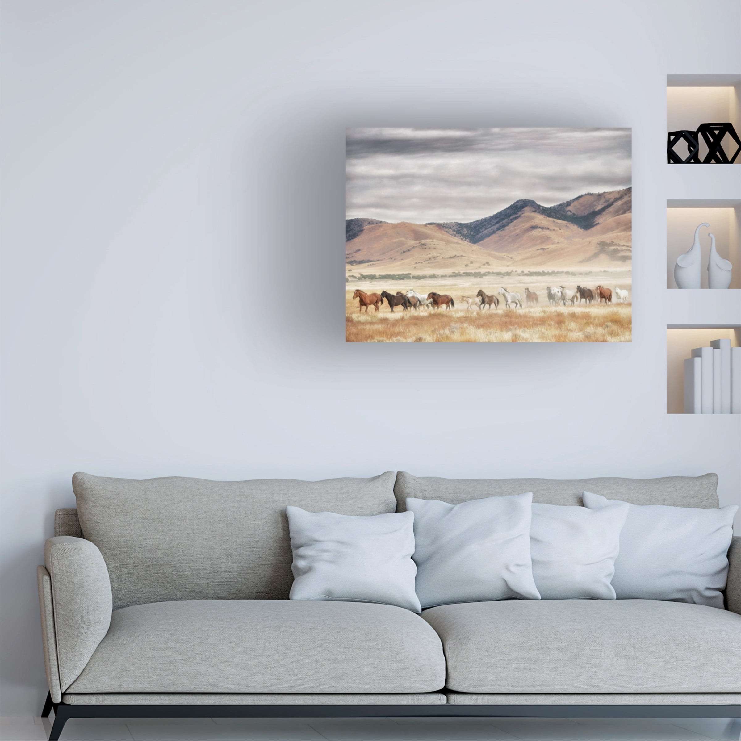 PHBurchett 'Horse Run II' Canvas Art