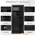 thumbnail image 4 of KAER 10-12 Gun Safe, Fingerprint Gun Safe for Rifle and Pistol, Quick Access Biometric Gun Cabinet with Removable Shelf and Rifle Rack Unassembled, 4 of 7