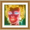 thumbnail image 2 of Stephen Chambers 12x12 Gold Ornate Wood Framed With Double Matting Wall Art Titled - Glowing Marilyn, 2 of 6