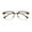 Brown, variant on sunsanly Blue Light Blocking Glasses Unisex Large Frame Half Rim Clear View Strong Hinge Eye Protection Clear Bluelight Glasses Spectacles Eyewear