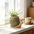 thumbnail image 4 of The Fleshy Flowerpot Ceramic Snails Cartoons Desktop Ornaments Flowerpot Gardening Decoration Home Mini Flowerpot, 4 of 6